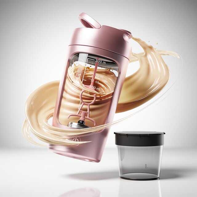 Elektrischer Proteinmixer | Automatischer Shaker-Becher | USB Mischbecher | MixMeister