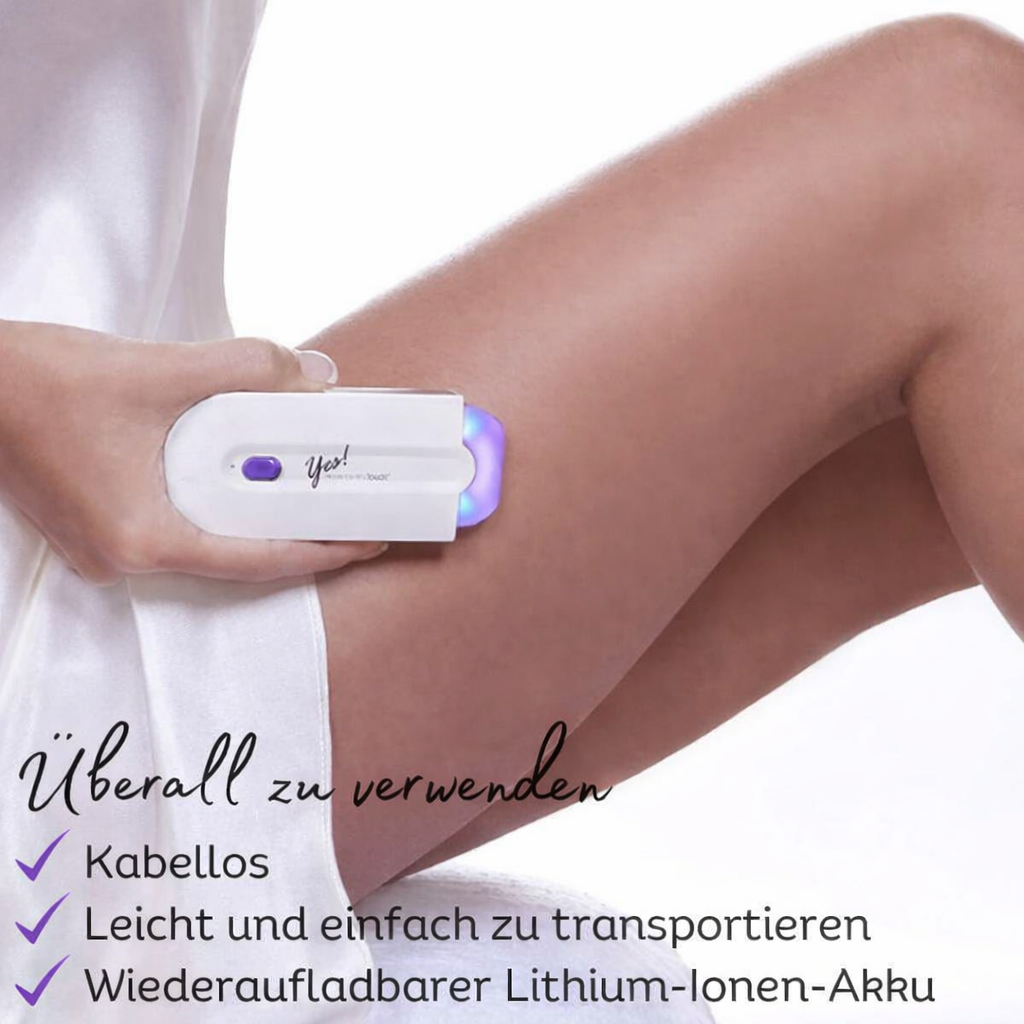 Elektrisches Haarentfernungsgerät für Frauen | Sanfte Mikro-Oszillationstechnologie | GlattGenius