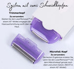 Elektrisches Haarentfernungsgerät für Frauen | Sanfte Mikro-Oszillationstechnologie | GlattGenius
