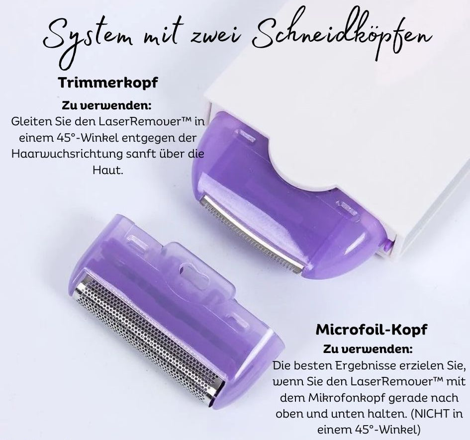 Elektrisches Haarentfernungsgerät für Frauen | Sanfte Mikro-Oszillationstechnologie | GlattGenius