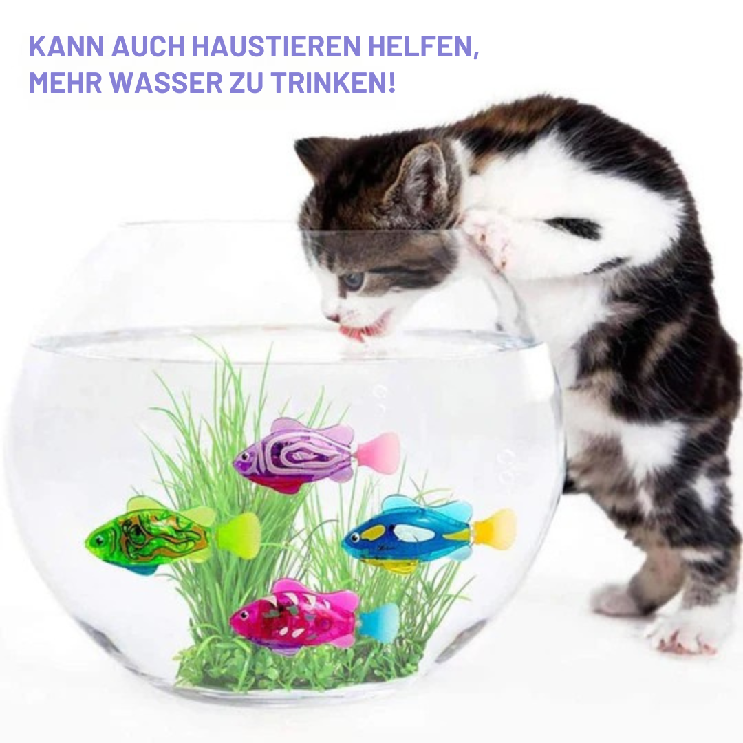 Elektronischer Schwimmfisch mit LED-Beleuchtung