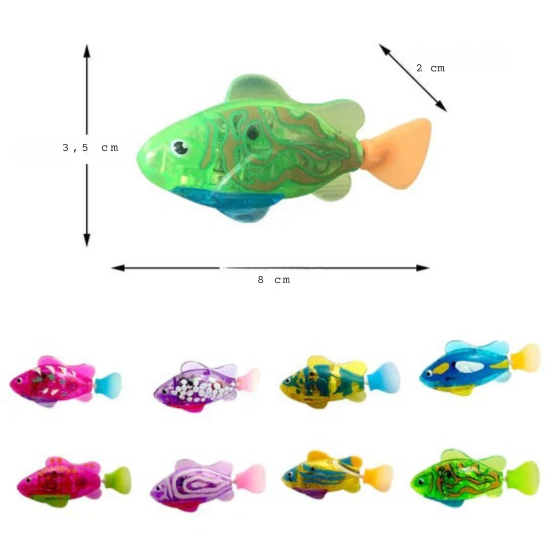 Elektronischer Schwimmfisch mit LED-Beleuchtung