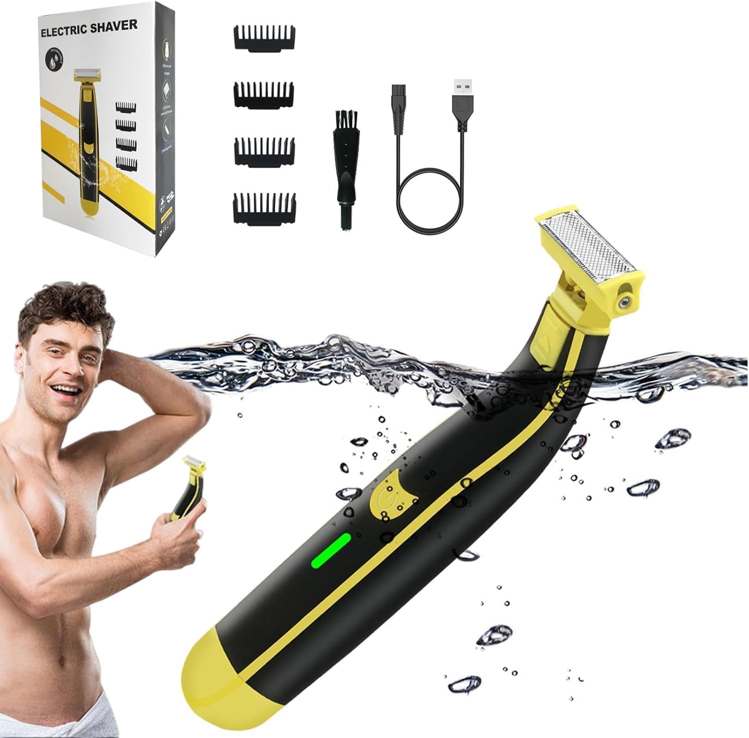 Hochwertiger Rasierer für Männer | Wasserdicht und USB-aufladbar