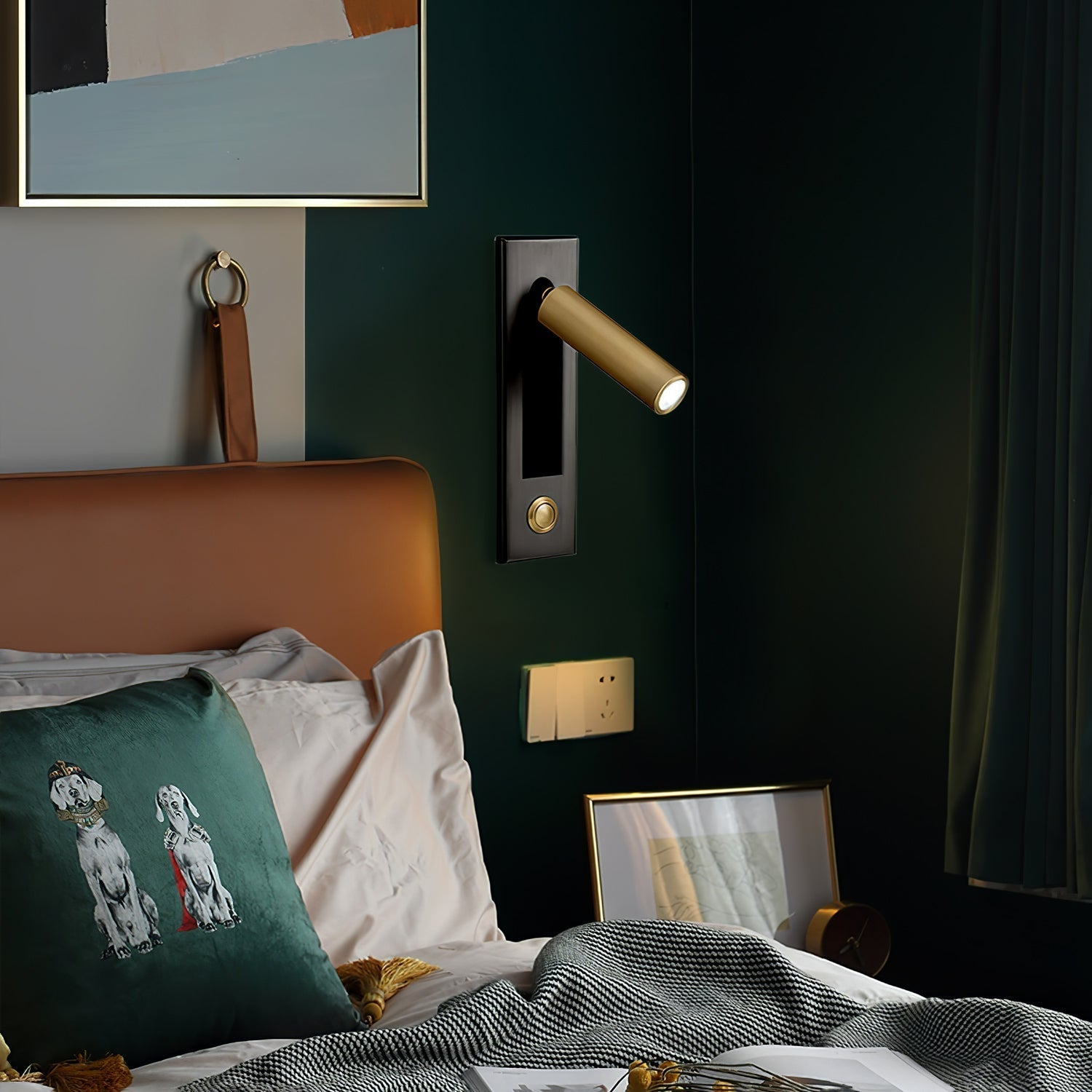 Wandlampe mit Flexibler Leselampe – Elegante LED Nachtlampe