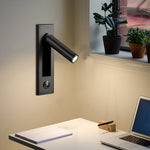 Wandlampe mit Flexibler Leselampe – Elegante LED Nachtlampe