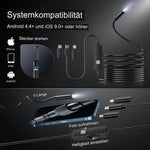 Flexibles Endoskop mit HD Kamera | 5 m Kabel für klare Sicht