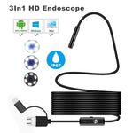Wasserdichte Inspektionskamera mit HD-Ansicht und LED-Beleuchtung