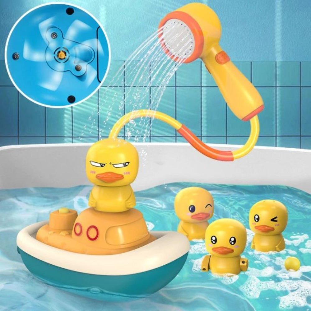 Spritzige Enten-Dusche für Kinder – Badespaß garantiert