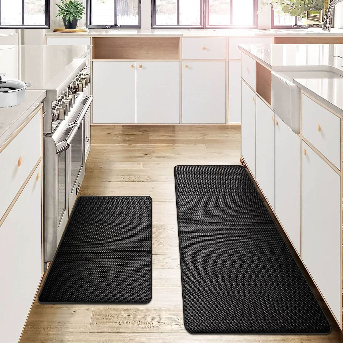Anti-Fatigue Kitchen Mat for Comfort and Support – High-Density Foam Mat for Long Cooking Sessions