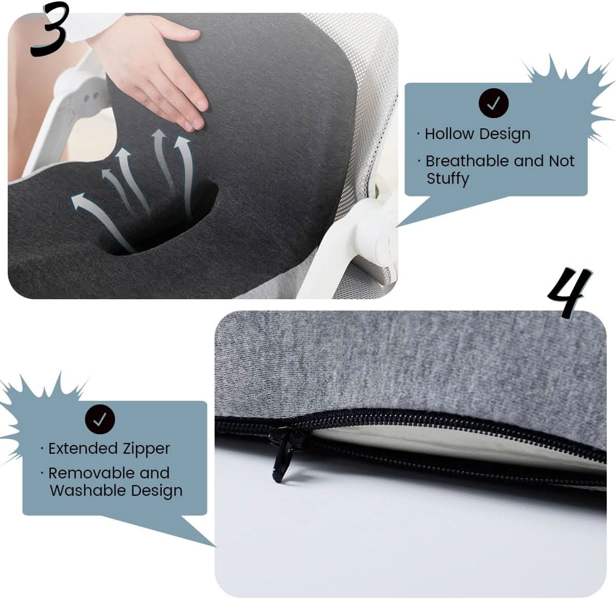 ComfortPlus Seat Cushion – Ergonomic Cushion for Relaxed Sitting