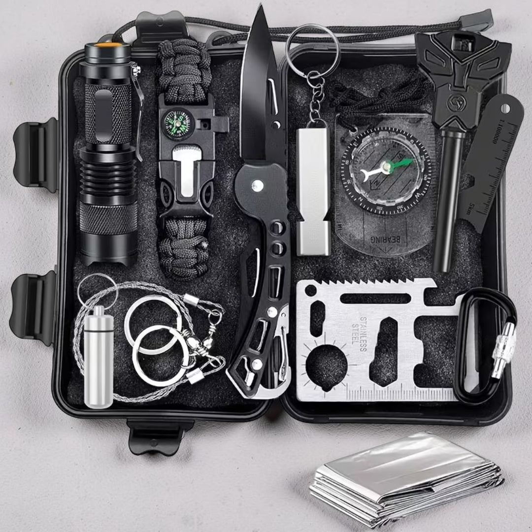 Überlebensnotfall Set für Abenteuer und Outdoor-Aktivitäten