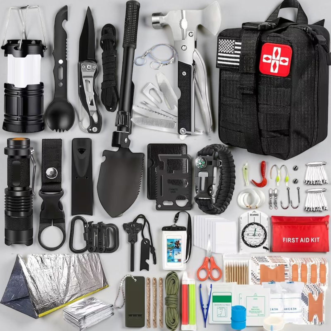 Überlebensnotfall Set für Abenteuer und Outdoor-Aktivitäten
