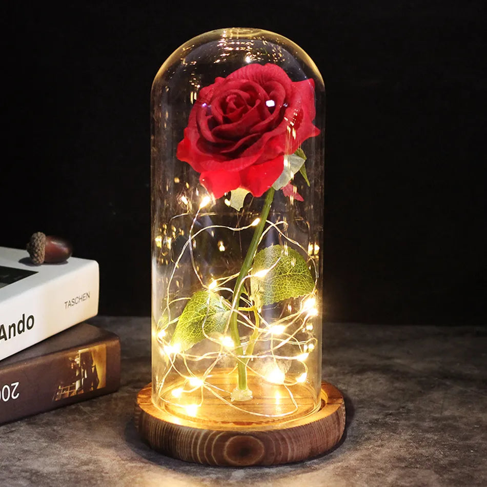 Eternal Rose with Light | A Timeless Gift of Warmth and Love