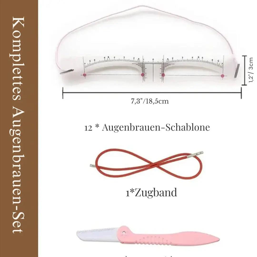 BrowMaster™ Augenbrauen Set – Perfekte, symmetrische Augenbrauen im Handumdrehen