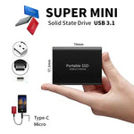Ultra-kompakte 128GB SSD | USB 3.1 & USB-C | Stoßfestes Design