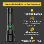 Ultrahelle LED-Taschenlampe für Alle Abenteuer