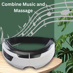 Tragbarer Augenmassager mit beruhigender Wärme, Vibration und Bluetooth-Musik
