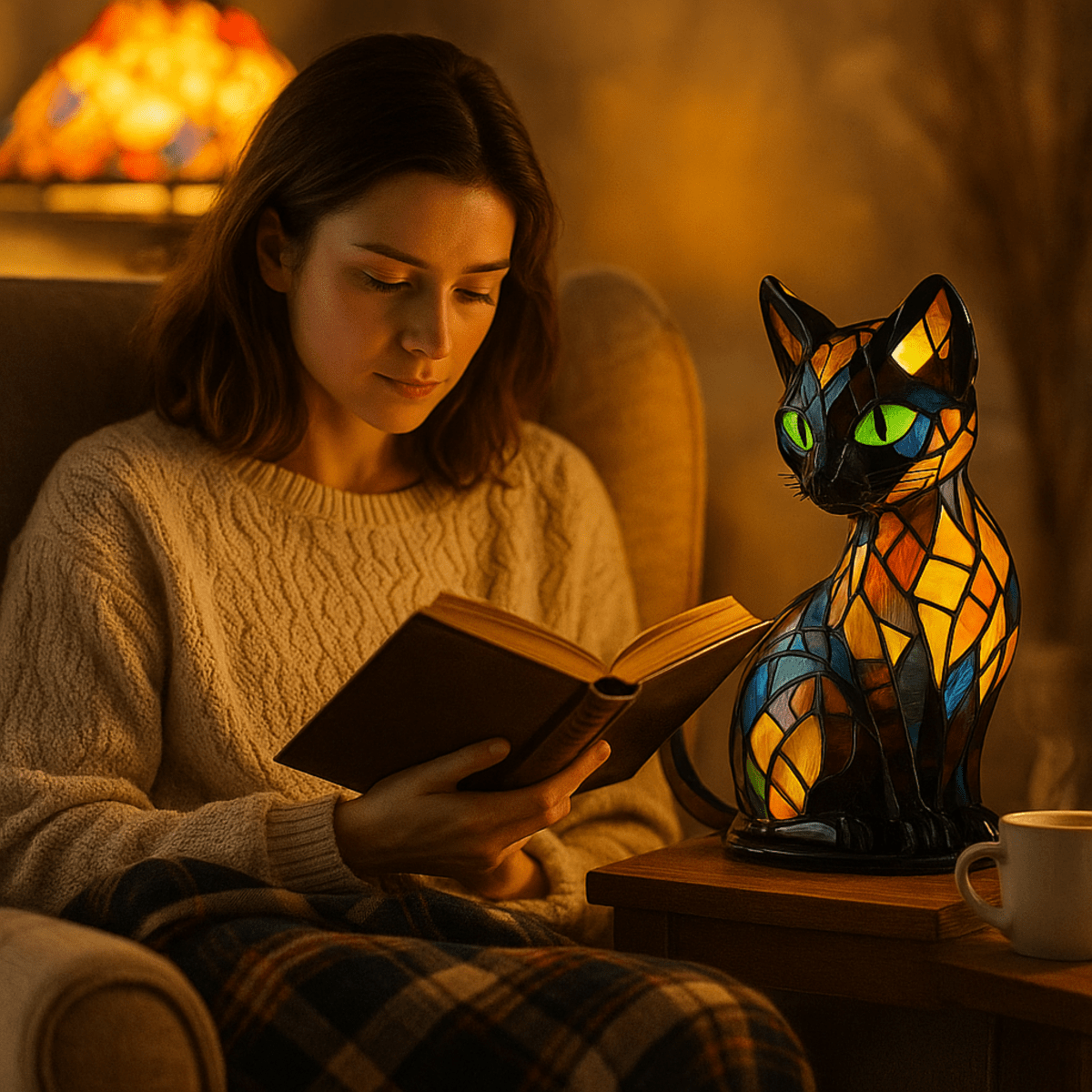 Katzenfreundliche LED-Nachtlampe mit Sanftem Licht und Charmantem Design