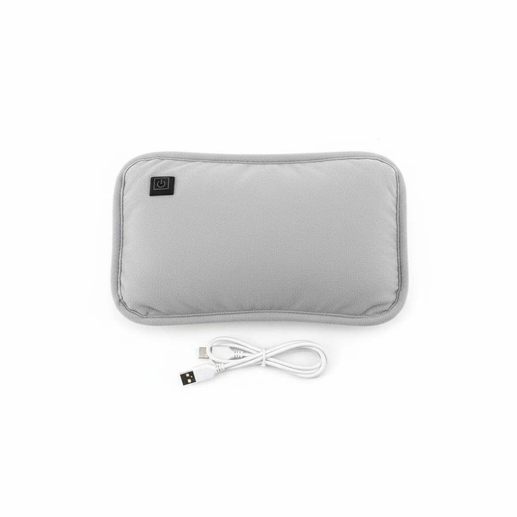 Tragbares Wärme-Kissen | Wiederaufladbar über USB | 3 Heizstufen | Ergonomischer Bauch- & Rückenwärmer | Mit automatischer Abschaltung