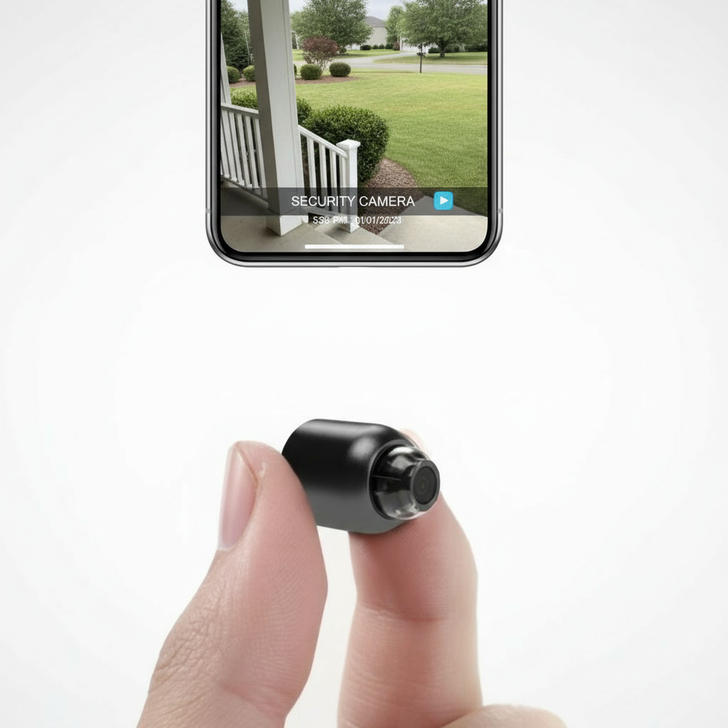 Mini WiFi-Sicherheitskamera | 1080P HD | Infrarot-Nachtsicht | 120° Weitwinkel | Smarte Bewegungserkennung & Alarmfunktion | Zwei-Wege-Audio