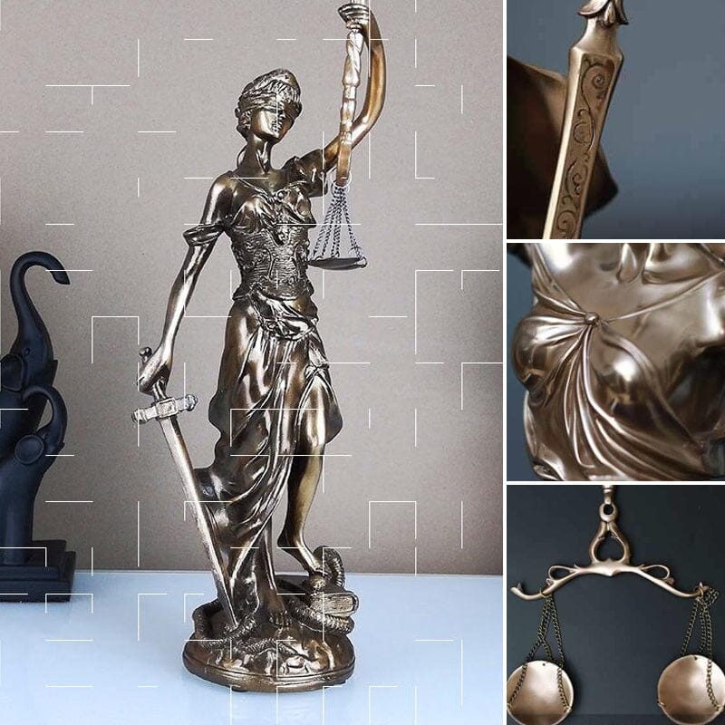 Elegantes Kunstwerk der Gerechtigkeit