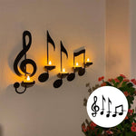 Wandlampe mit schwarzer Musiknote