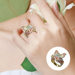 Ring mit Schmetterlingsblüte