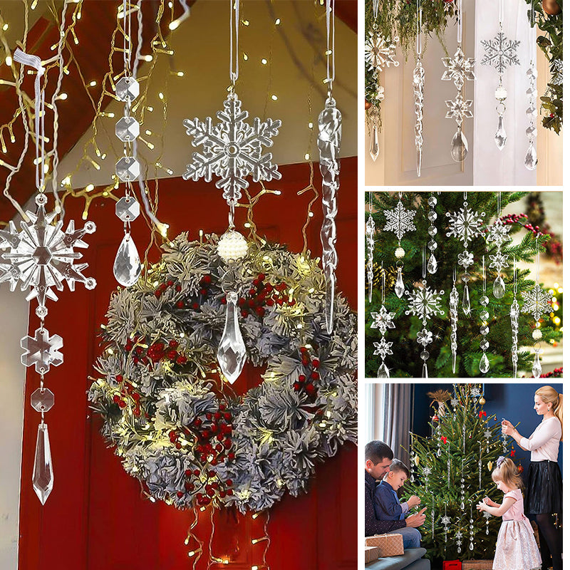 Kristall Weihnachtsdekoration in Schneeflockenform