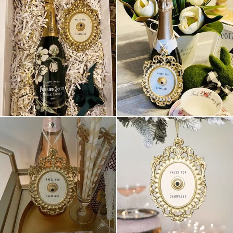 Türglocke mit Champagnerdesign