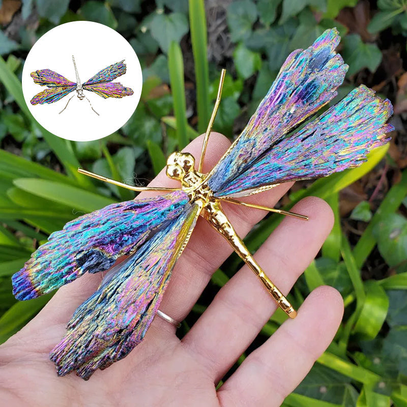 Libelle aus Tourmalin und Kyanit