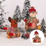 Weihnachtsgeschenkbeutel mit Reißverschlussdesign