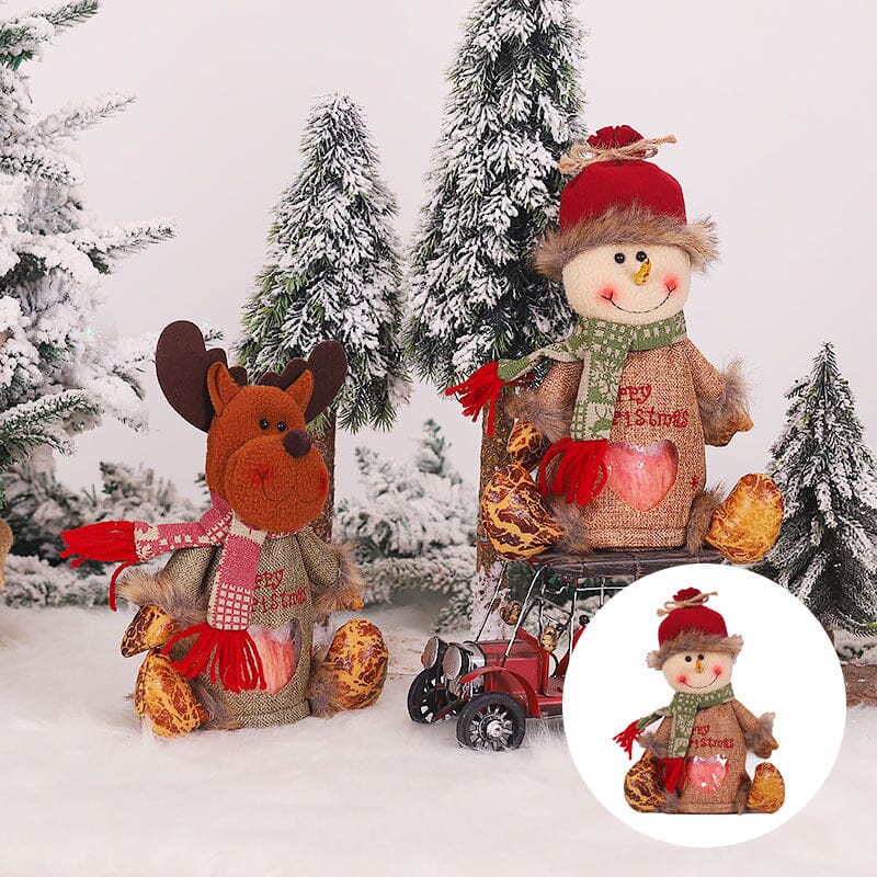 Weihnachtsgeschenkbeutel mit Reißverschlussdesign