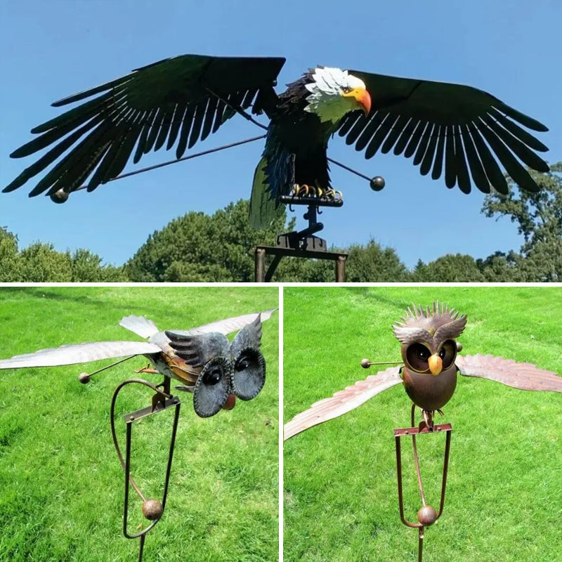 Luftige Gartenkunst: Elegante Vogel-Dekoration für Ihre Terrasse