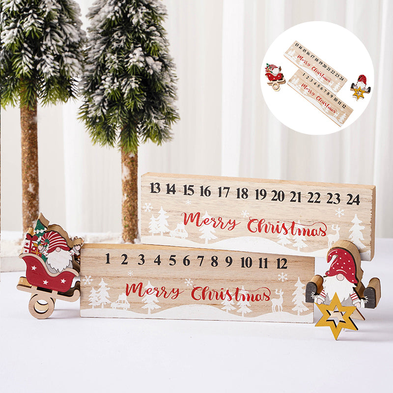 Holzspielzeug Weihnachts-Mobile mit Santa Claus Kalender Ornament