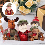 Weihnachtsgeschenkbeutel mit Reißverschlussdesign