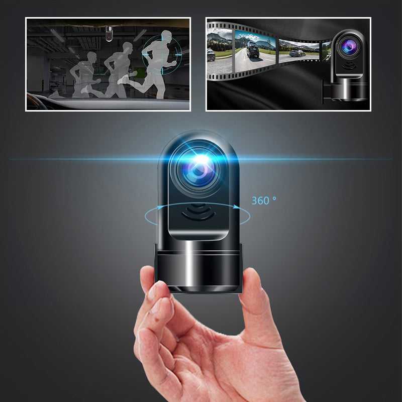 Compact HD Dashcam with 360° Swivel Function
