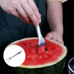Vielseitiger Melonenschneider mit Gabel | FruchtGenuss