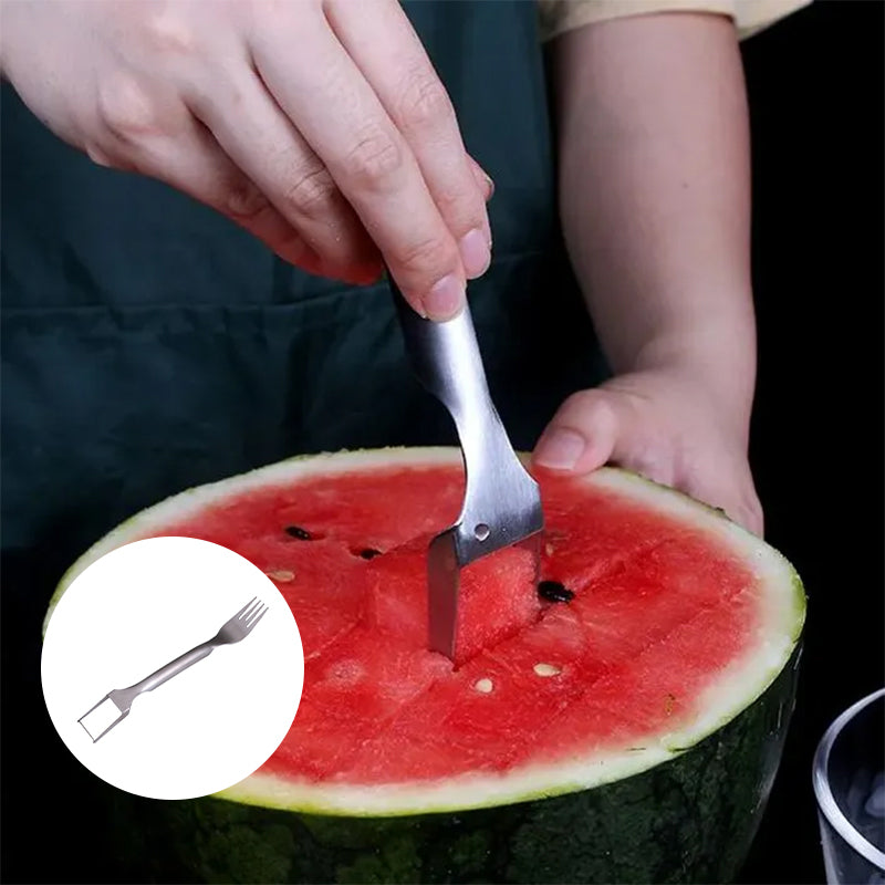 2-in-1 Wassermelonen Gabel und Schneider