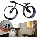 Elegante Fahrradsilhouette | Moderner Metall Dekor | Mattes Design