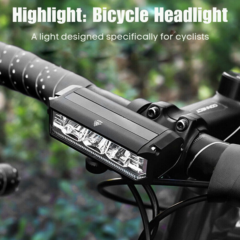 Fahrradlampe mit 180-Grad-Abstrahlwinkel und Akkuanzeige