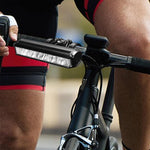Fahrradlampe mit 180-Grad-Abstrahlwinkel und Akkuanzeige