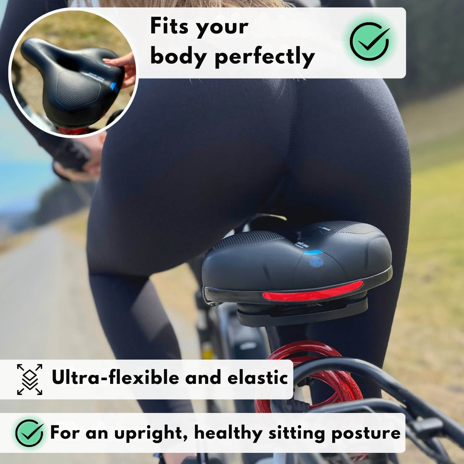 Fahrradsattel für ultimativen Komfort | Druckentlastung | EasyRide