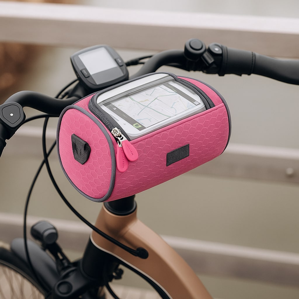 Wasserdichte Fahrradtasche mit Touchscreen für Lenker
