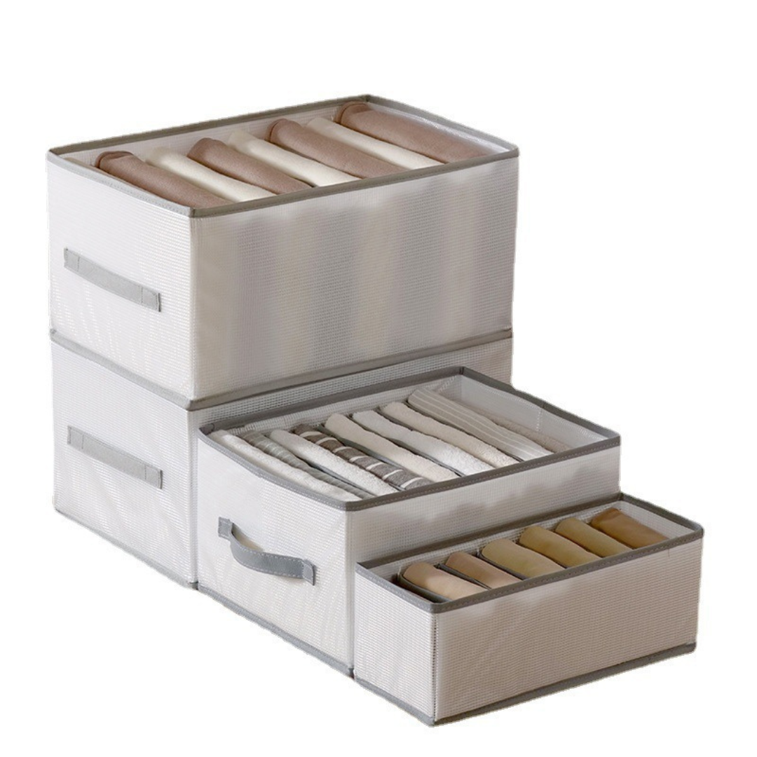 Platzsparende Kleiderorganisationsbox | Schnelles Finden | Fächer, Faltbar, Stabil