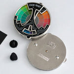 Farbspiel Fidget | Drehbarer Emaille-Anstecker | Kreatives Design