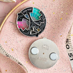 Farbspiel Fidget | Drehbarer Emaille-Anstecker | Kreatives Design