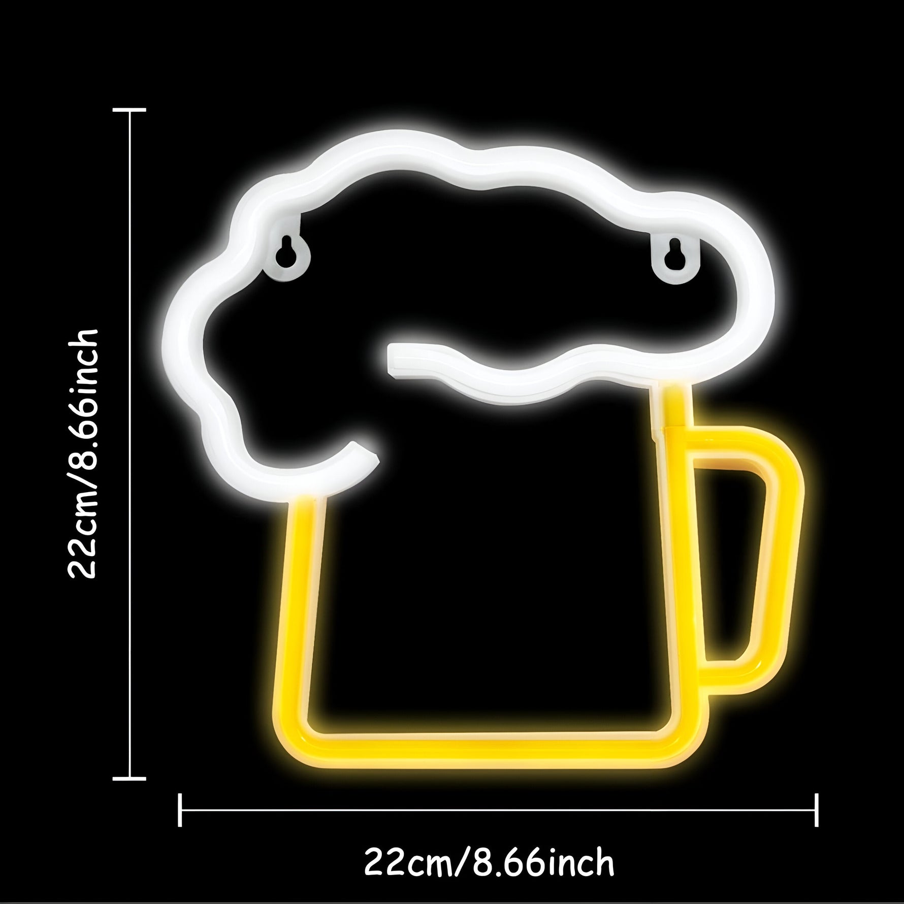 Schnelles Essen LED Neonlicht – Bunte Wanddekoration mit USB-Anschluss