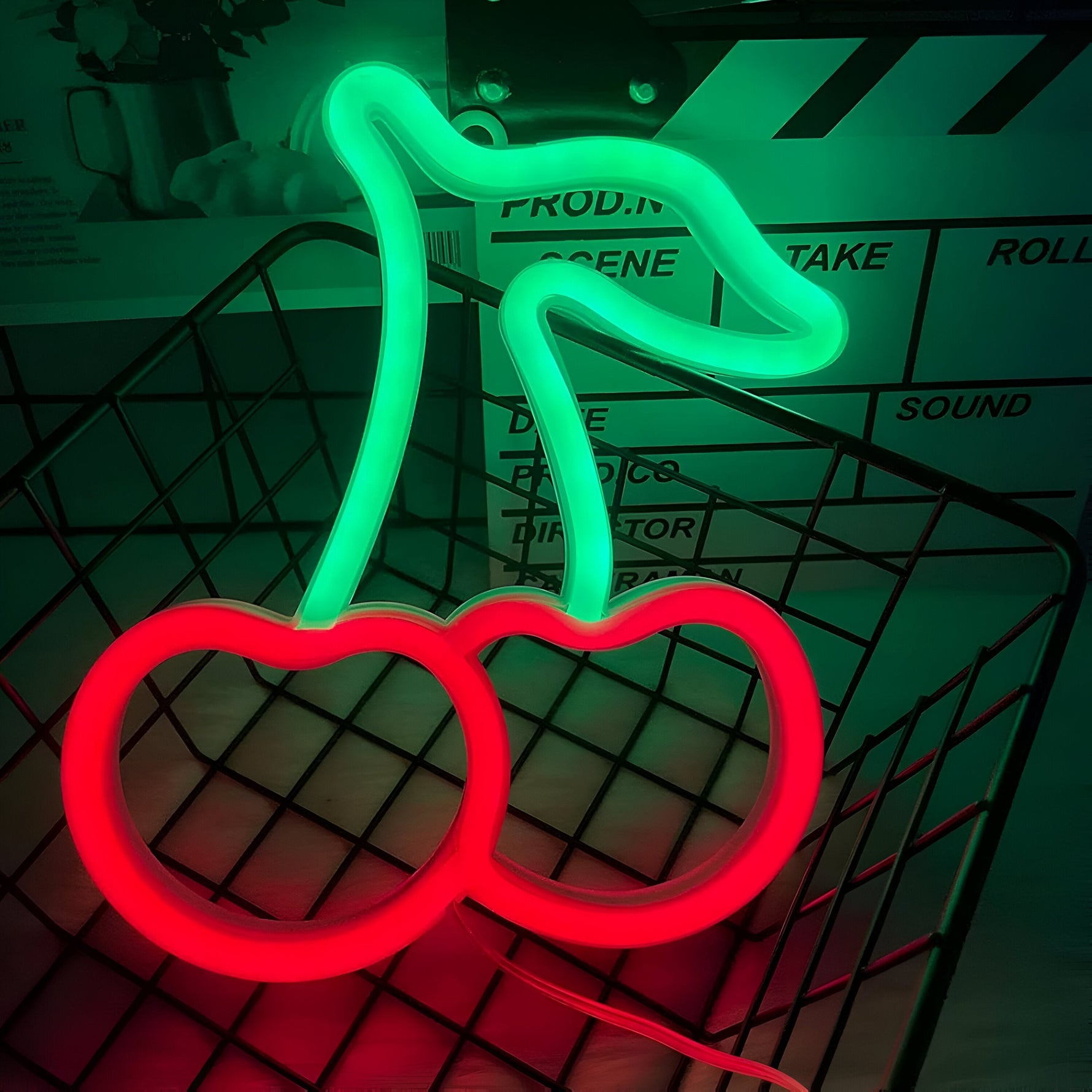 Schnelles Essen LED Neonlicht – Bunte Wanddekoration mit USB-Anschluss
