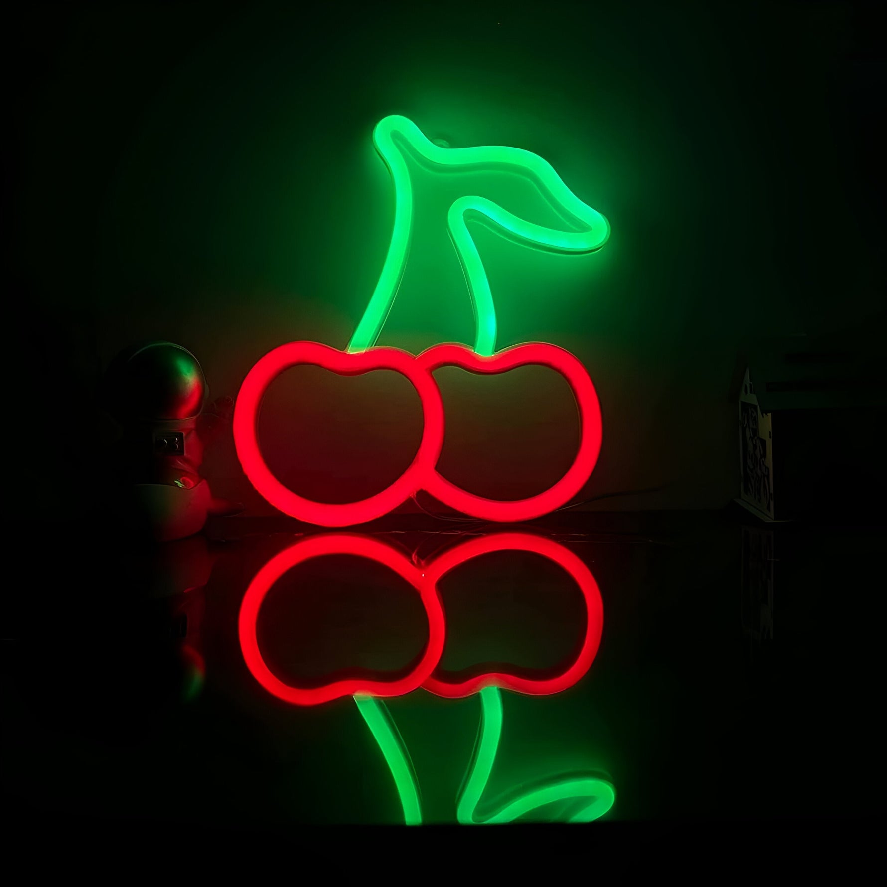Schnelles Essen LED Neonlicht – Bunte Wanddekoration mit USB-Anschluss