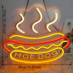 Schnelles Essen LED Neonlicht – Bunte Wanddekoration mit USB-Anschluss